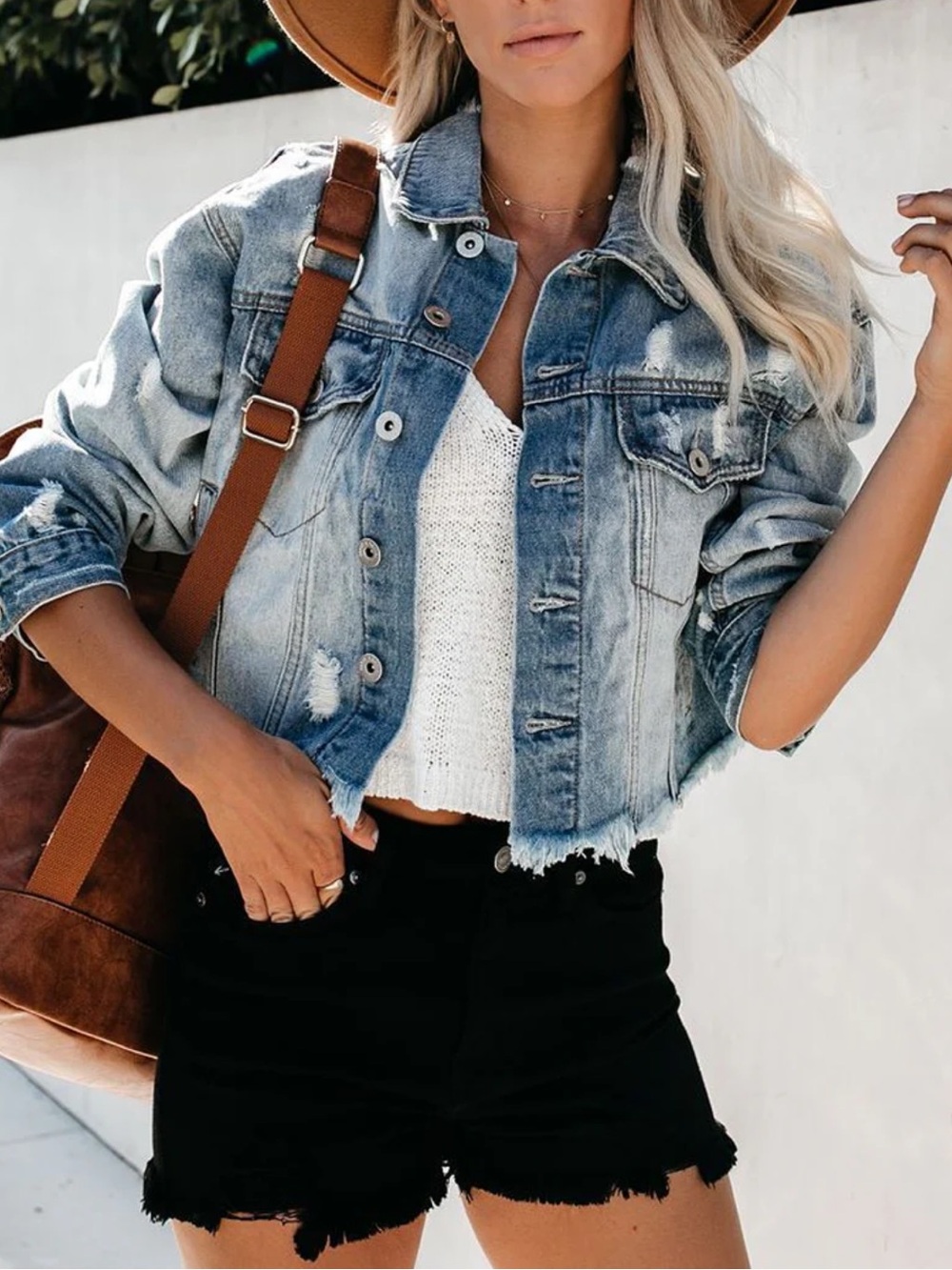 women denim jacket faded wash jean blazer jacket
